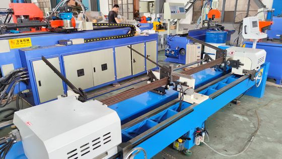 DJ80 Hydraulic Double Head Solid Tube Chamfering Machine Końcowy młyn